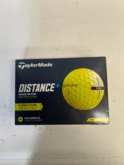 Vist Large View of Product Image Which is Used Taylormade TAYLORMADE DISTANCE PLUS YELLOW 12 Pack - Golf Balls 11843-S000013488