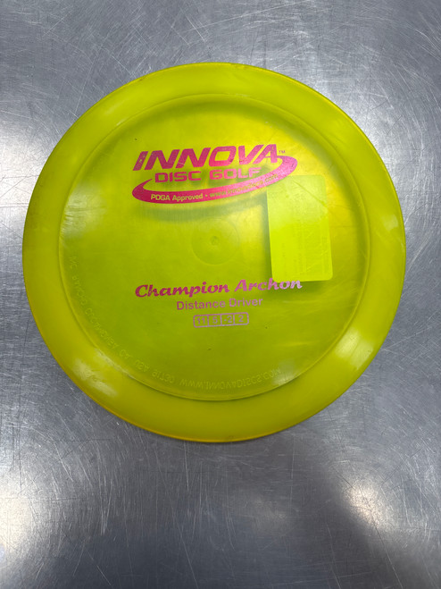 Vist Large View of Product Image Which is Used Innova CHAMPION ARCHON Disc Golf Driver Yellow 10558-S000234525