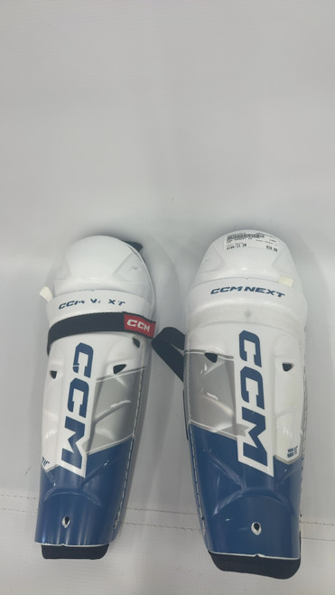 Used CCM SGNEXT 13 Junior Shin Guards White 11" 11871-S000013173