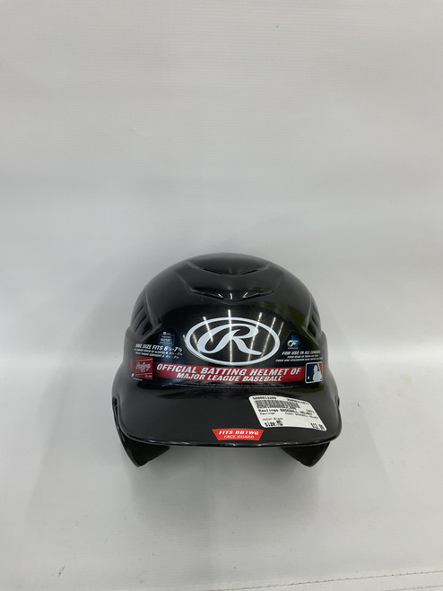 Used Rawlings BASEBALL HELMET Batting Helmet No Mask Black MD 11871-S000013209