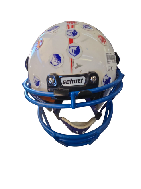 Used Schutt 2018 RECRUIT R3 YTH HELMET FB Helmet White MD 11617-S000323891
