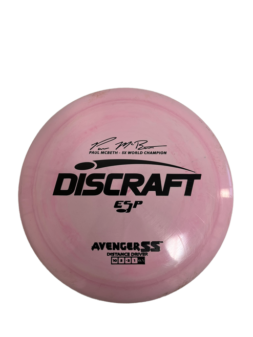 Vist Large View of Product Image Which is Used Discraft ESP Avenger SS 169g Disc Golf Driver Pink 11692-S000135177