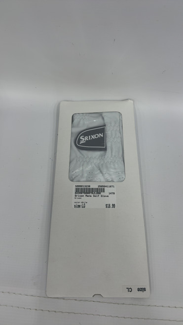 Vist Large View of Product Image Which is Used Srixon Mens Golf Glove White LG 11871-S000013239