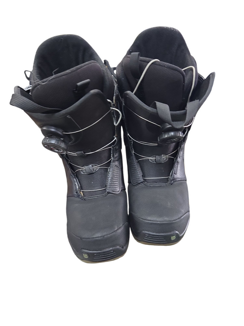 Vist Large View of Product Image Which is Used Burton BOA PROGRESSION Mens Snowboard Boots Black Senior 9