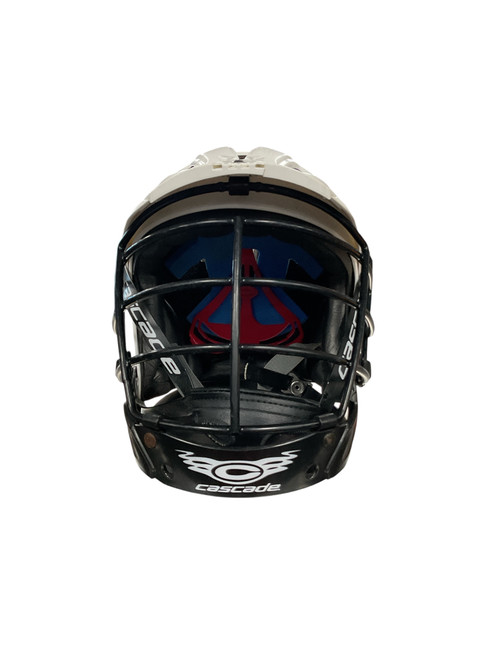 Vist Large View of Product Image Which is Used Cascade CLH2 Lacrosse Helmet White SM 11477-S000197258