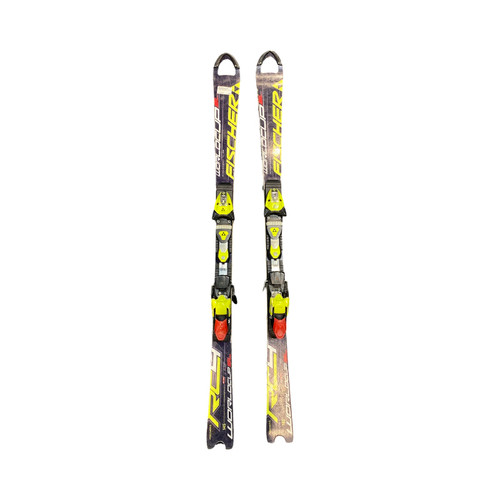 Vist Large View of Product Image Which is Used Fischer Mens Skis Only Kelly green 145 cm