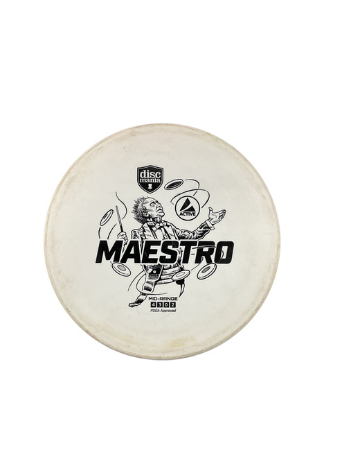 Used Discmania MAESTRO Disc Golf Mid Range White 170g 11733-S000186319