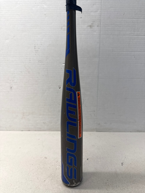 Used Rawlings VELO TB18V13 25/12 T-Ball Bat - Grey/Royal 11835-S000193738