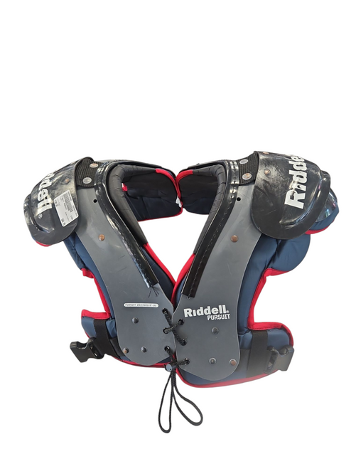 Vist Large View of Product Image Which is Used Riddell PURSUIT FB Shoulder Pads Black 2X