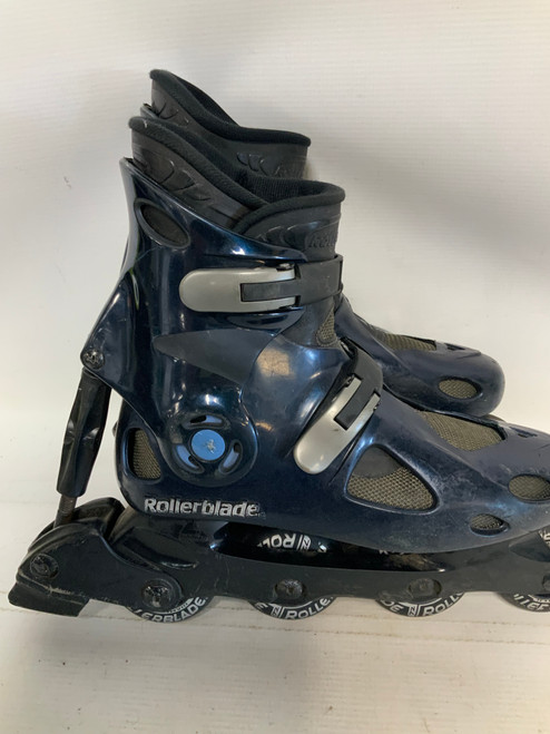 Vist Large View of Product Image Which is Used Rollerblade SPIRITBLADE Junior Rec Fitness Skates Navy Blue Junior 04