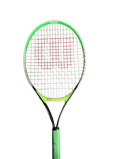 Vist Large View of Product Image Which is Used Wilson SERENA Junior Tennis Racquet Green 23"