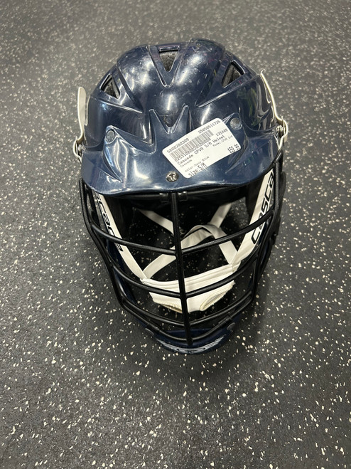 Vist Large View of Product Image Which is Used Cascade CPVR S/M Lacrosse Helmet Navy Blue S/M