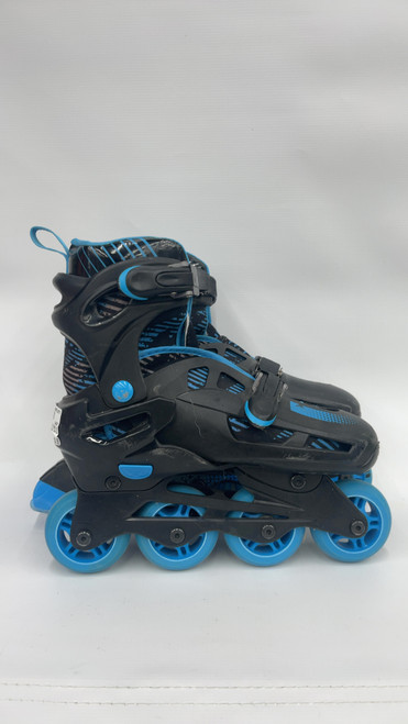 Used RollerDerby YOUTH INLINE SKATES Junior Roller Quad Skates Black Adjustable 11871-S000013293