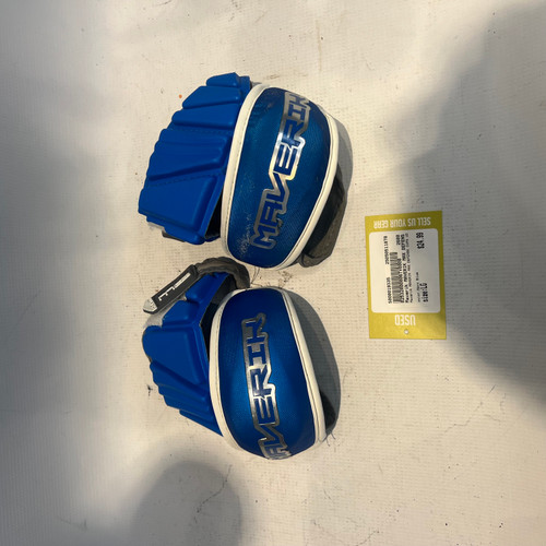 Vist Large View of Product Image Which is Used Maverik MAVERIK MAX DEFENSE CUPS UD Lacrosse Arm Pads/Guards Navy Blue LG 11878-S000019335