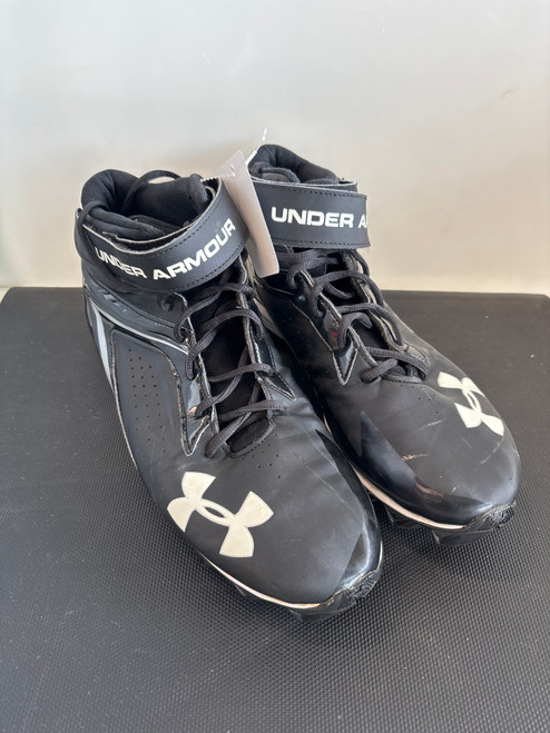 Vist Large View of Product Image Which is Used Under Armour Adult FB Cleats Black Senior 13 11857-S000108609