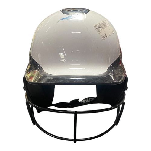 Vist Large View of Product Image Which is Used RIP-IT Batting Helmet w/Mask White MD