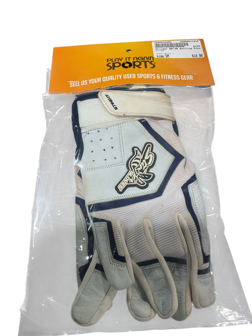 Used Stinger BB/SB Batting Gloves White SM 11834-S000034890