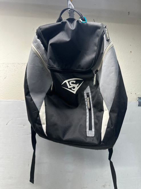 Vist Large View of Product Image Which is Used Louisville Slugger PLAYER BACKPACK BB/SB Player Backpack Black And Grey