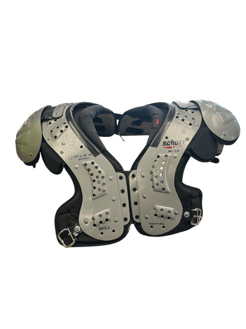 Vist Large View of Product Image Which is Used Schutt O2 FLEX FB Shoulder Pads Grey MD
