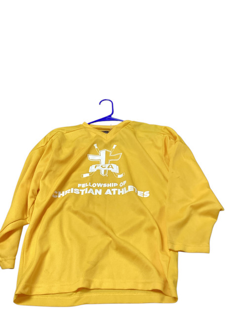 Vist Large View of Product Image Which is Used Hockey Practice Jersey Yellow LG