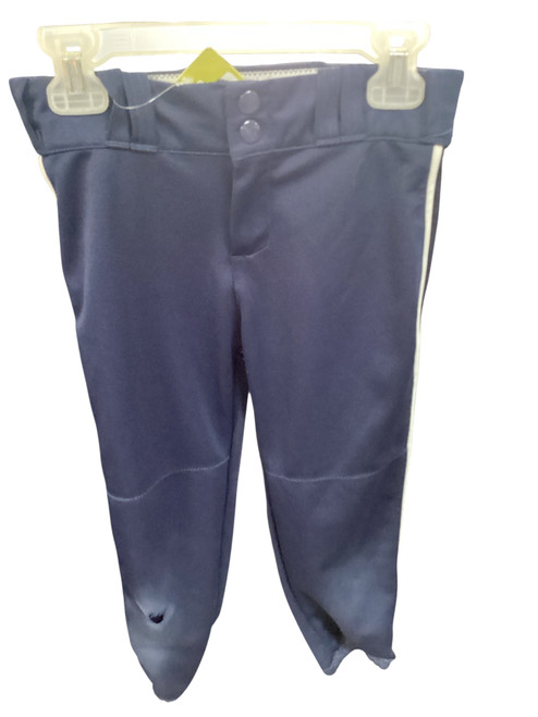 Vist Large View of Product Image Which is Used Alleson SOFTBALL PANTS BB/SB Pant Girls Navy Blue LG