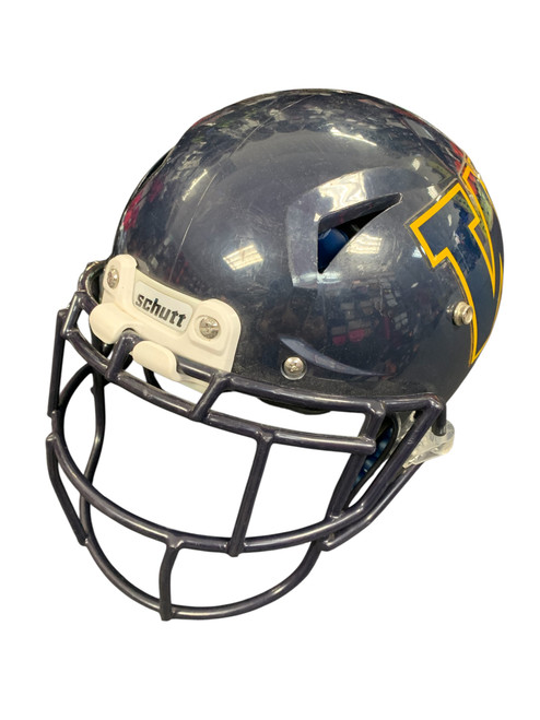 Vist Large View of Product Image Which is Used Schutt VENGEANCE PRO LTD FB Helmet Navy Blue SM