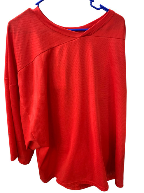 Vist Large View of Product Image Which is Used CCM Hockey Practice Jersey Red 2X