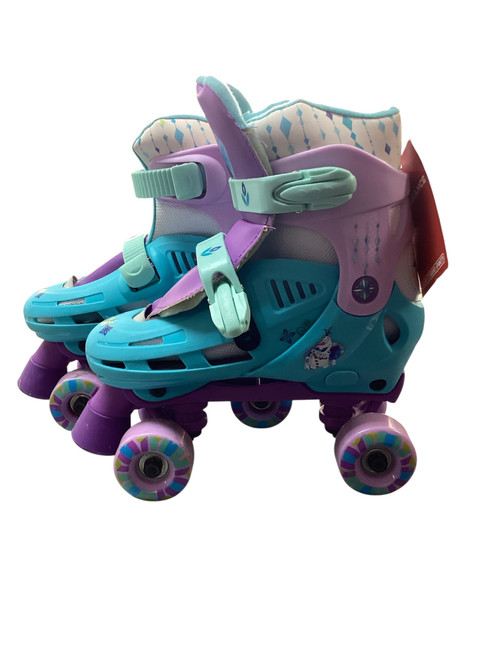 Vist Large View of Product Image Which is Used FROZEN Child Roller Quad Skates Royal Blue Adjustable