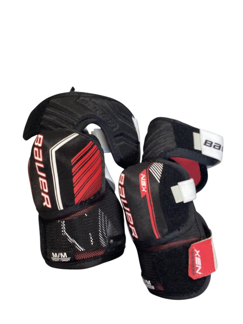 Vist Large View of Product Image Which is Used Bauer NSX M Junior Elbow Pads MD