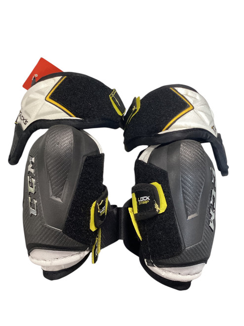 Vist Large View of Product Image Which is Used CCM SUPER TACKS JDP CAP Junior Elbow Pads MD