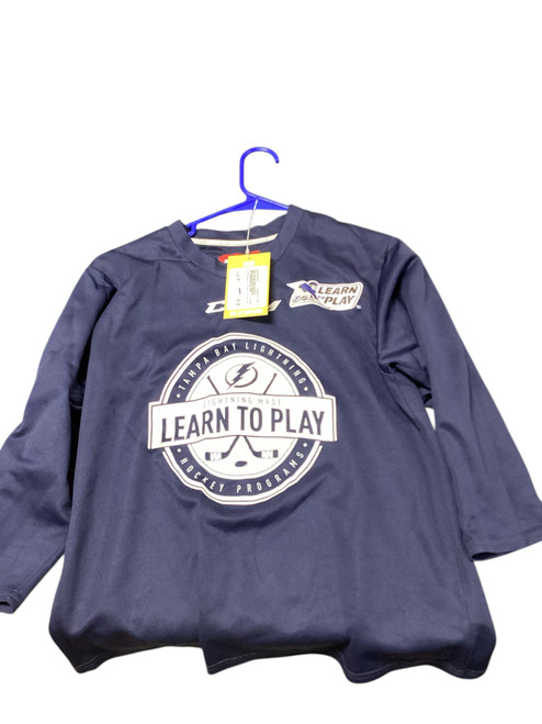 Vist Large View of Product Image Which is Used CCM Hockey Practice Jersey Navy Blue SM