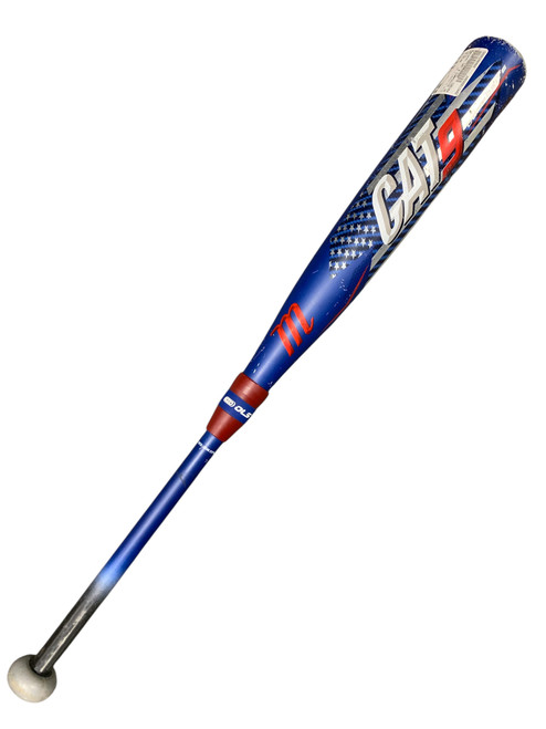 Vist Large View of Product Image Which is Used Marucci CAT 9 COMPOSITE 30/22 BB/SB USSSA 2 3/4 Bat 30"