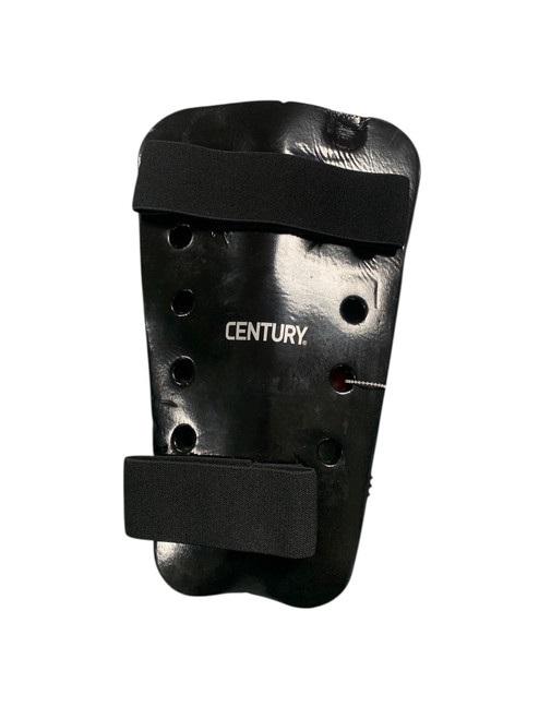 Vist Large View of Product Image Which is Used Century Martial Arts Shin Pads Black Senior