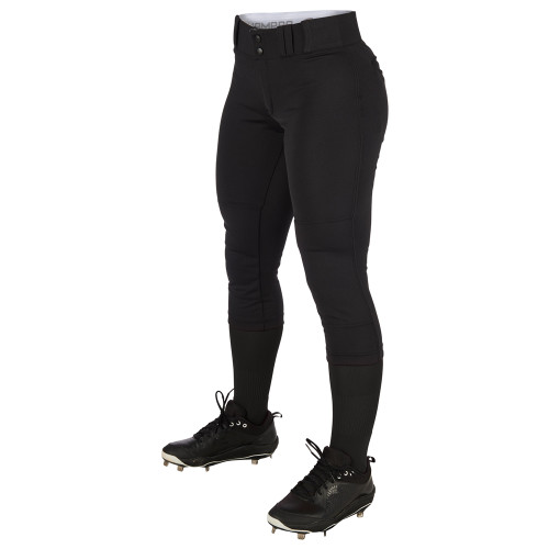 Vist Large View of Product Image Which is New CHAMPRO BP11 LOW RISE GIRLS XL BLACK BB/SB PANT
