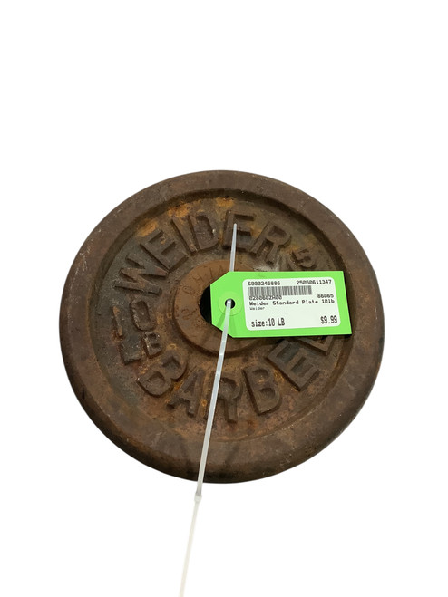 Vist Large View of Product Image Which is Used Weider Standard Plate (Each) 10 lb 11347-S000245887