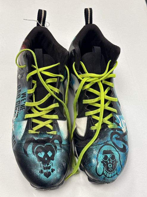 Vist Large View of Product Image Which is Used Under Armour Adult FB Cleats Black Senior 15