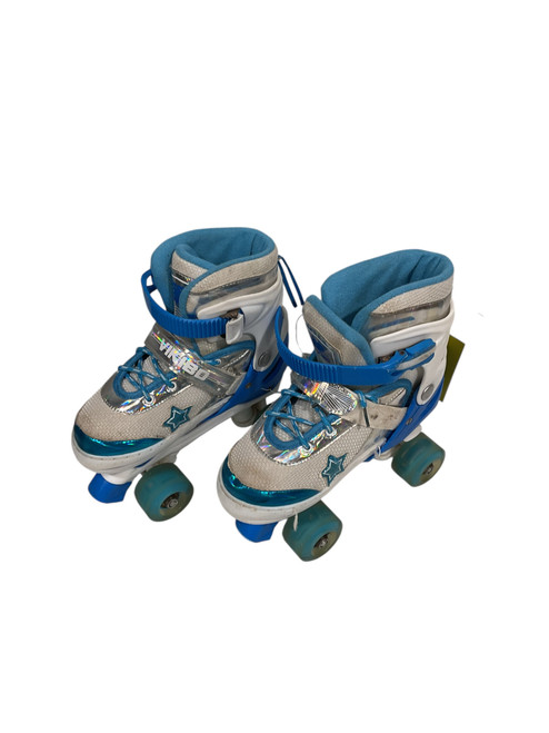 Used VIKIBO Junior Roller Quad Skates White Adjustable 11847-S000026071