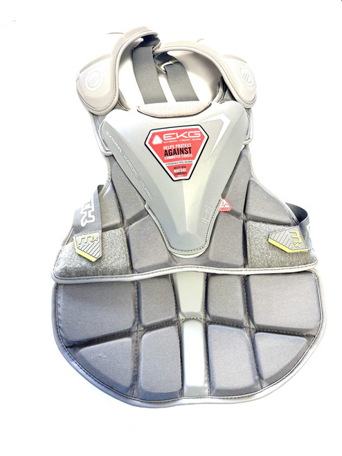Used Maverik MX GOAL LAX Goalie Chest M Grey S/M 11860-S000290379