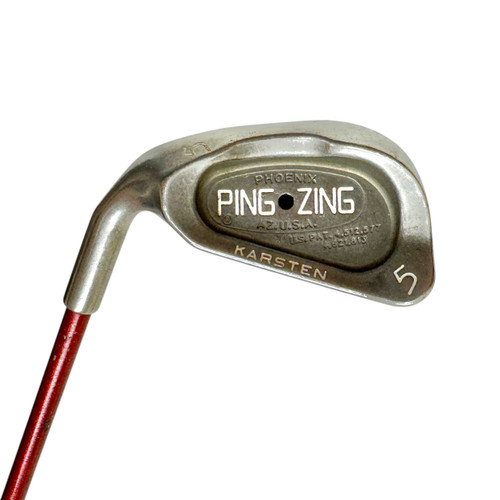 Vist Large View of Product Image Which is Used Ping ZING BLACK DOT Men's LH 5 Iron Graphite Shaft