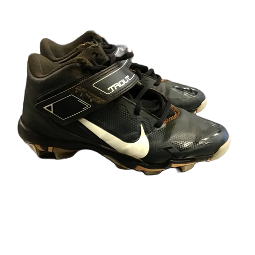 Used Nike CZ5910-011 BB/SB Cleats Black Junior 04 11730-S000064480