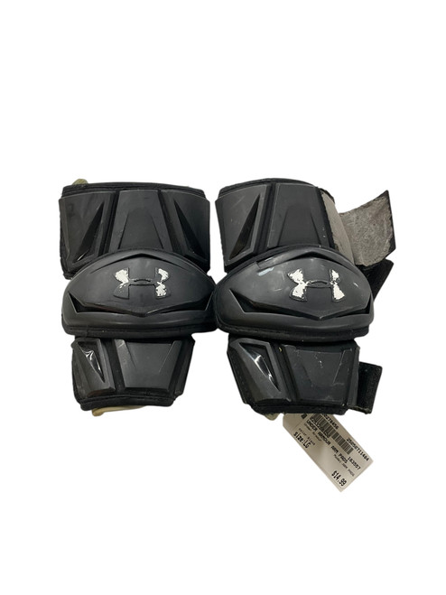 Vist Large View of Product Image Which is Used Under Armour ARM PADS Lacrosse Arm Pads/Guards Black LG 11484-S000278456