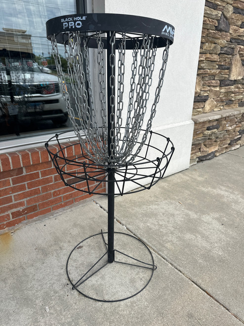 Used MVP BLACK HOLE PRO Disc Golf Goal Black 10558-S000234680