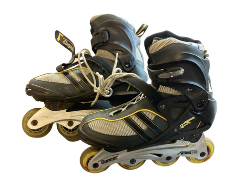  Cooper CHARGER Senior Roller Quad Skates Black Senior 9