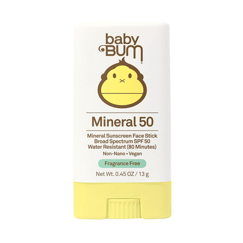 Vist Large View of Product Image Which is New Sun Bum Baby Bum Mineral Sunscreen Face Stick- SPF 50
