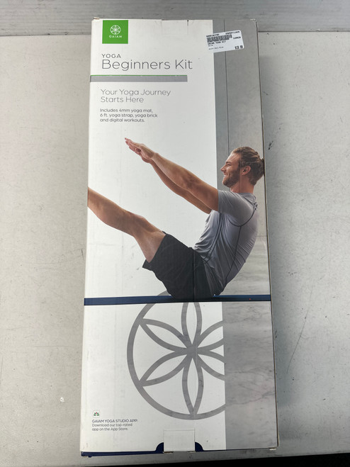 Vist Large View of Product Image Which is Used Gaiam Yoga Mat Navy Blue