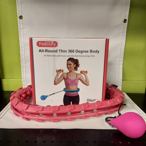 Vist Large View of Product Image Which is Used Exercise Ab Wheel Pink