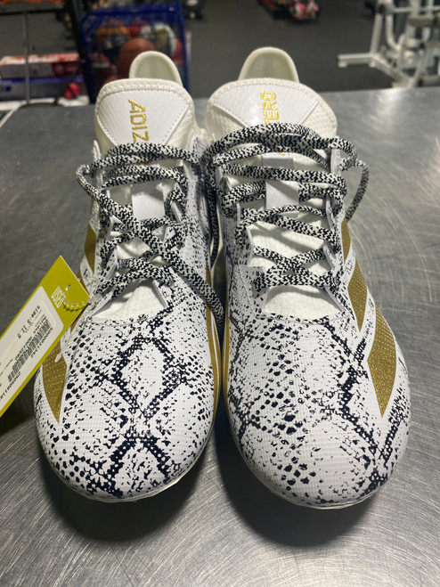 Used Adidas ADDIZERO Adult FB Cleats White Senior 11.5 11825-S000031342