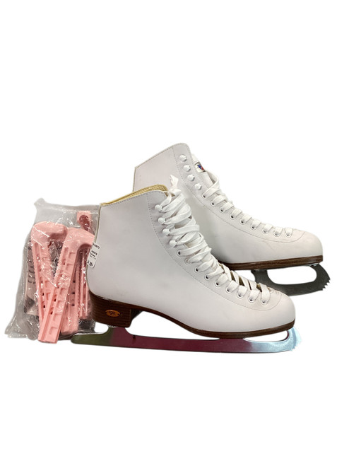 Used Riedell 110 WomensFigure Skate White Senior 9