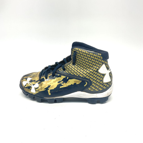 Used Under Armour DECEPTION Jr FB Cleats Navy Blue Junior 02 11805-S000059274