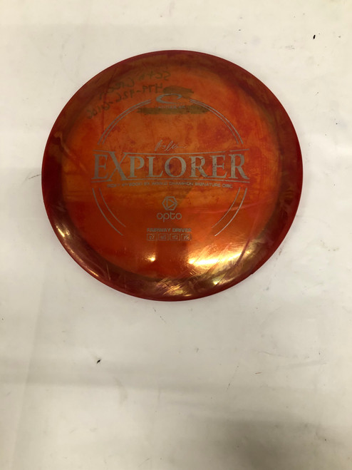Vist Large View of Product Image Which is Used Latitude 64 EXPLORER Disc Golf Driver Red 172g